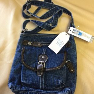 New TIME & TRU  Wallet on a string.